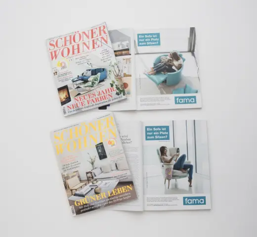 Fama in the Schöner Wohnen Magazine. - News | Fama sofas